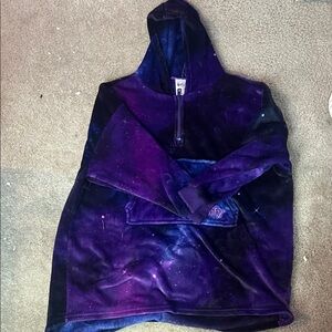Kids Galaxy Print Puffer Jacket